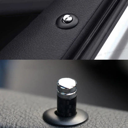 Carbon Fiber Lock Knob Covers for BMW 3 5 7 Series E36 E46 E90 F10 (1998-2019)