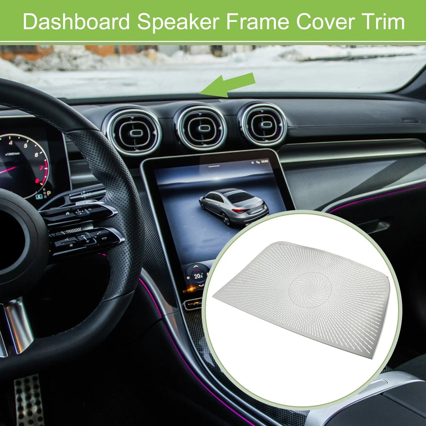 Front Door Speaker Frame Cover Trim for Mercedes Benz C-Class (2022-2023)