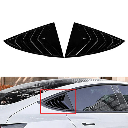 Rear Window Side Vent Shutter Louver Cover Trim for Tesla Model 3, Y (2017-2023)