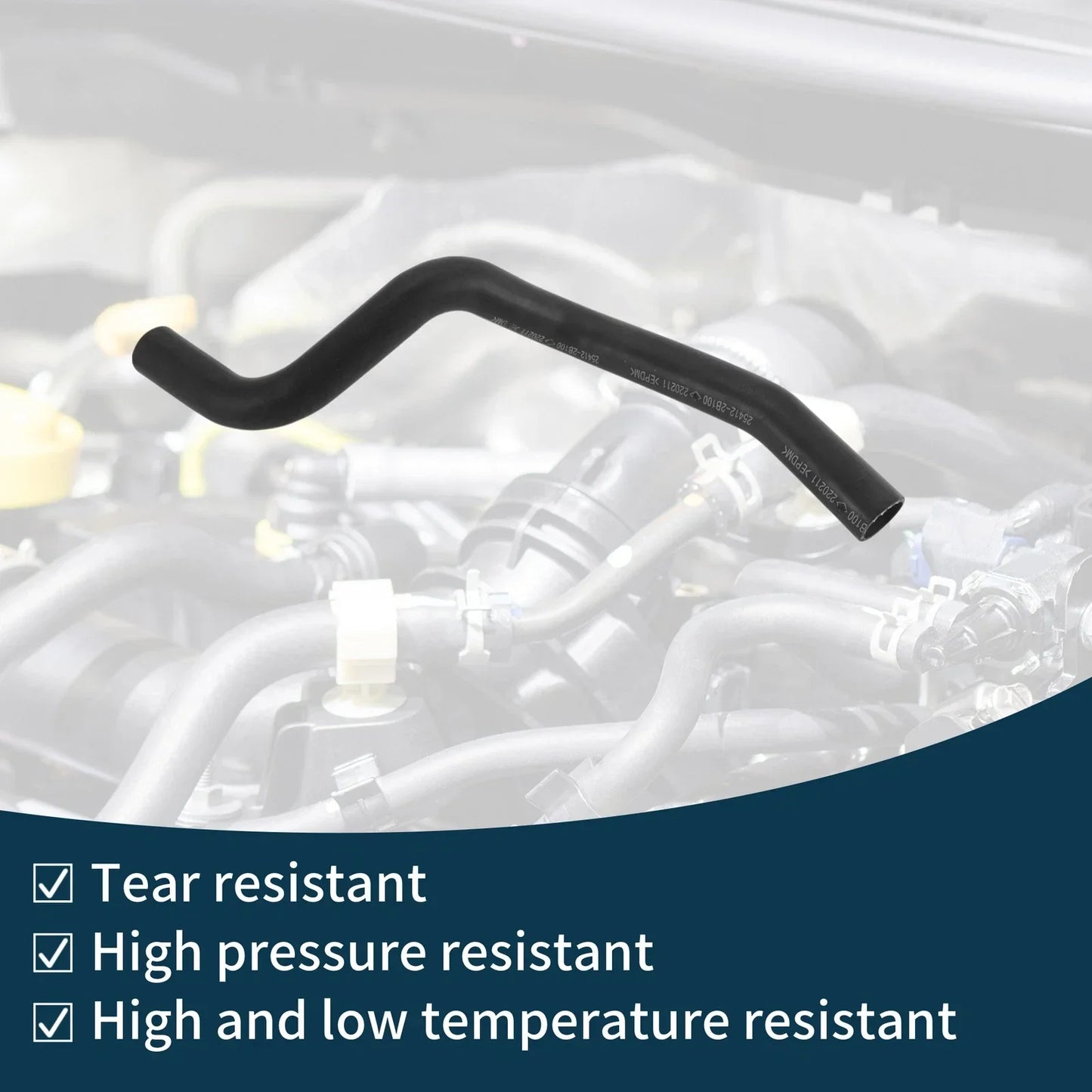 Radiator Hose for Hyundai Santa Fe 2006 (2006) - Rubber Water Pipe