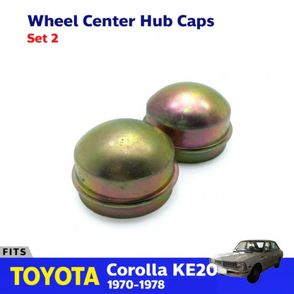 Center Wheel Hub Dust Cap Pair Fits Toyota Corolla KE20 KE25 TE27 1970-78 D06