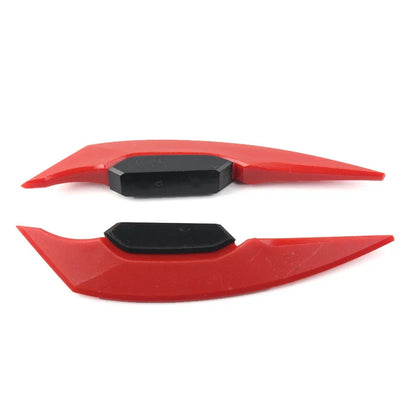 Universal Red Fairing Winglets Side Spoiler Deflector Air Wings - Pair