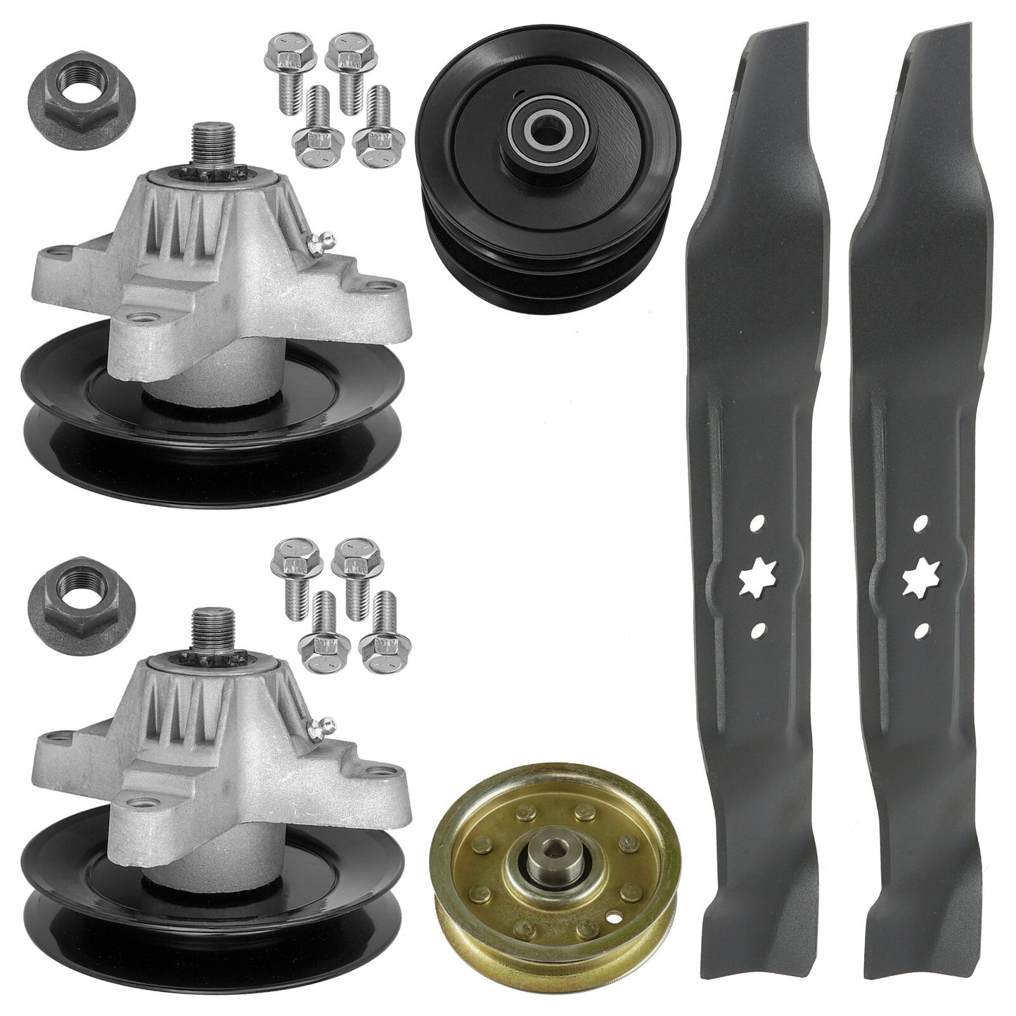 Deck Spindle Pulley Kit for MTD Ranch King Ryobi Huskee Yard Machines (2006–2019)