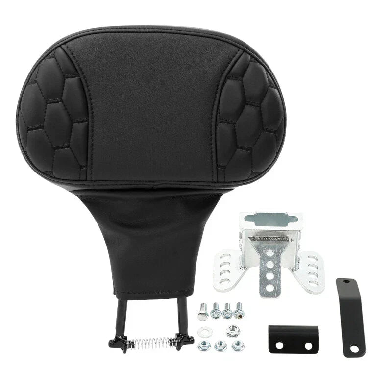 Black Backrest Pad for Harley Touring Road Street Glide (1988-2023)