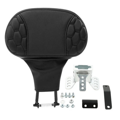 Black Backrest Pad for Harley Touring Road Street Glide (1988-2023)