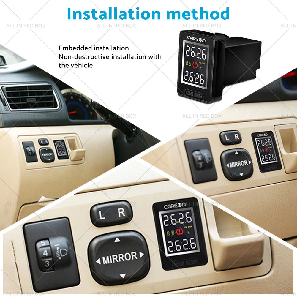 External Sensors Tyre Pressure Monitoring System for Toyota Hilux