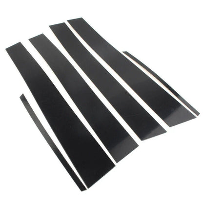 Pillar Post Door Window Trim Covers for Toyota Camry (2012-2015) 6 x Black