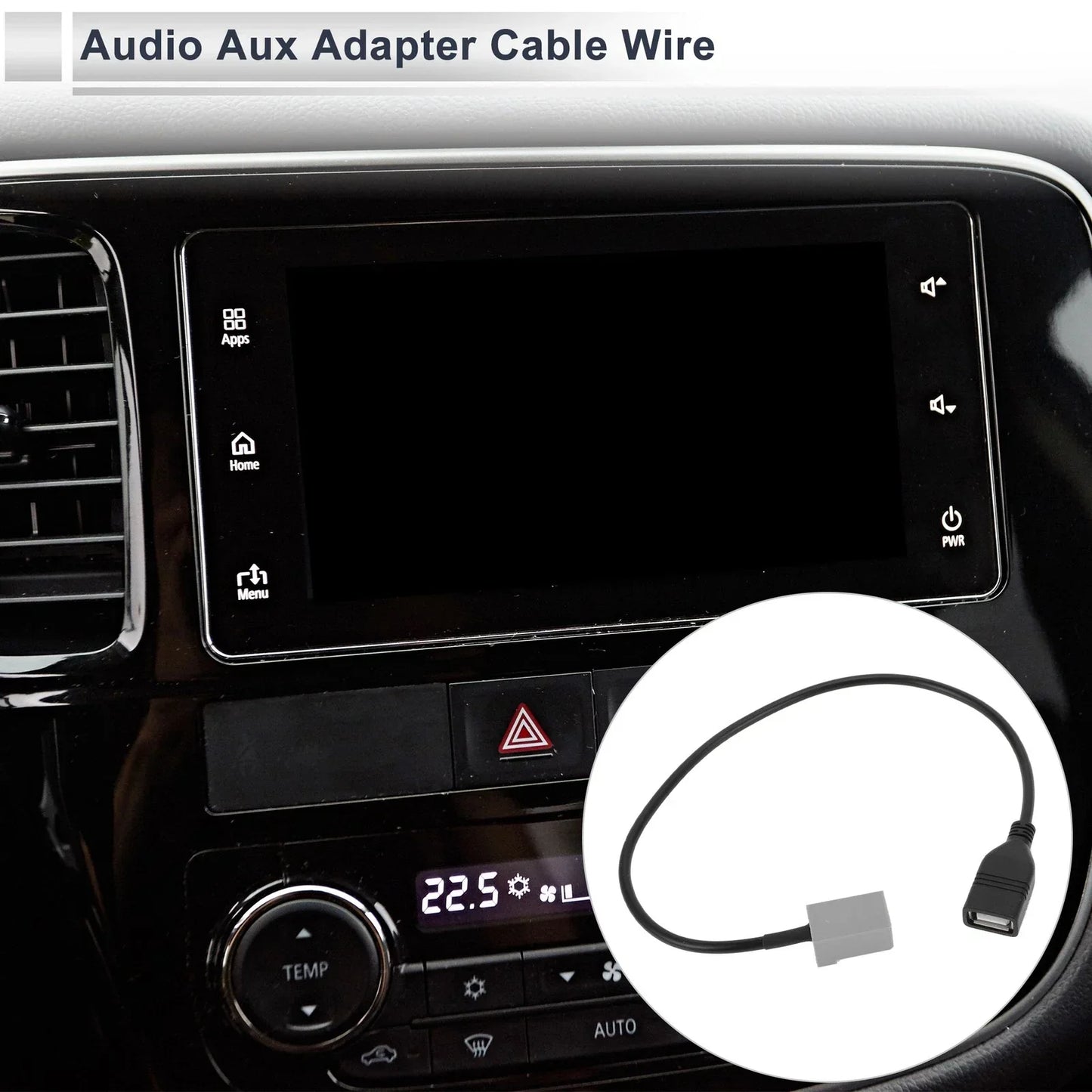 Audio Aux Adapter Cable for Honda Stereo Radio USB to MP3
