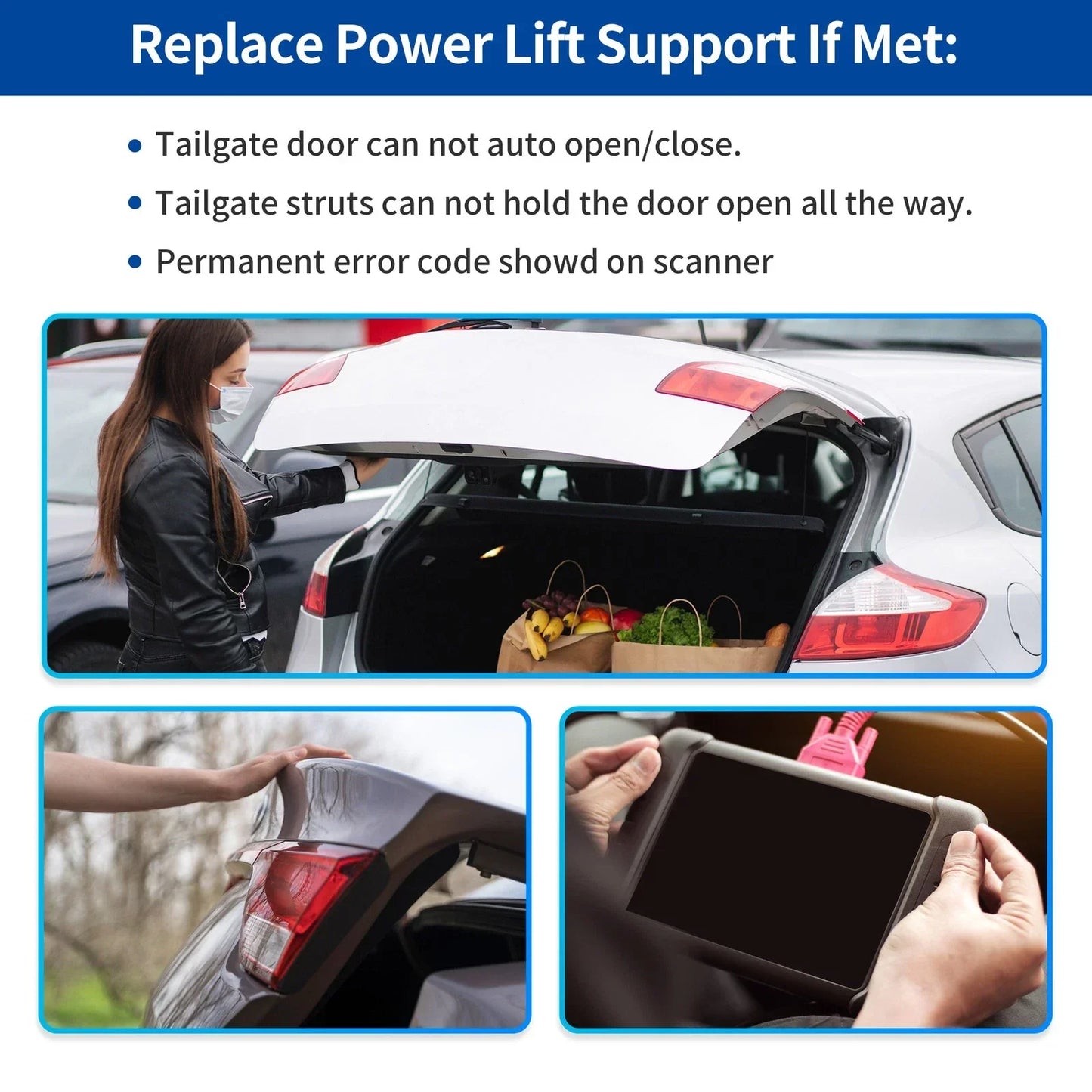Rear LH Tailgate Power Lift Support for Hyundai Santa Fe (2021-2023)