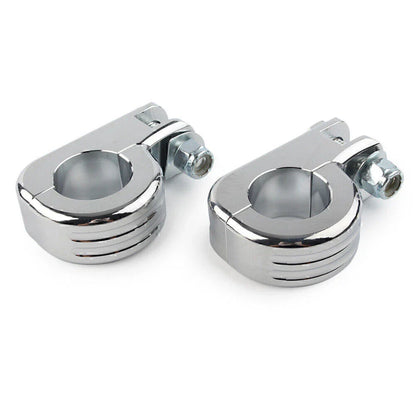 1.5" Chrome Highway Foot Pegs for Harley Touring Road King (2009-2023)