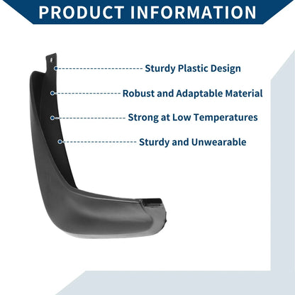 Mud Flaps Splash Guards 2 x Front & Rear for Honda Fit Hatchback (2008-2010)