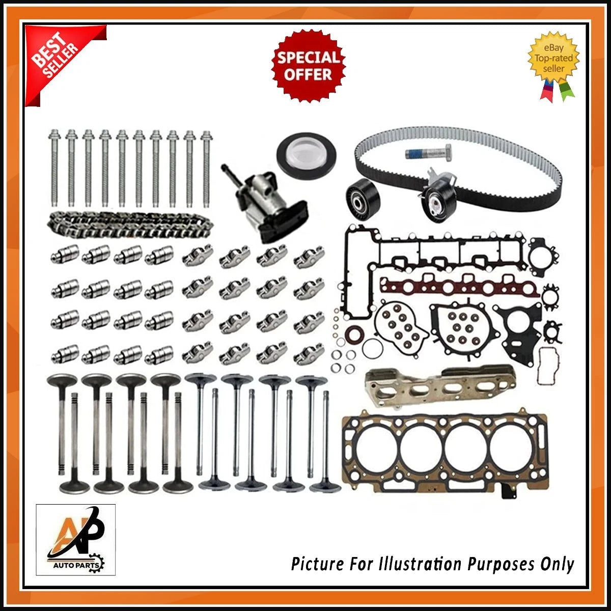 Head Gasket Replacement Kit for Peugeot Citroen DW10 2.0L (2009–2016)