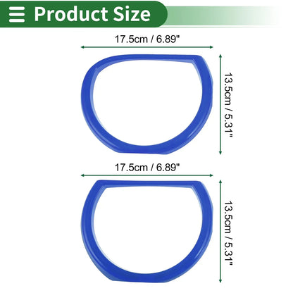 4 x Car Headlight Trim Bezels for Dodge Challenger (2015-2024) ABS Blue