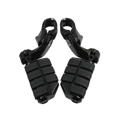 1.25" Adjustable Highway Short Angled Foot Pegs for Harley