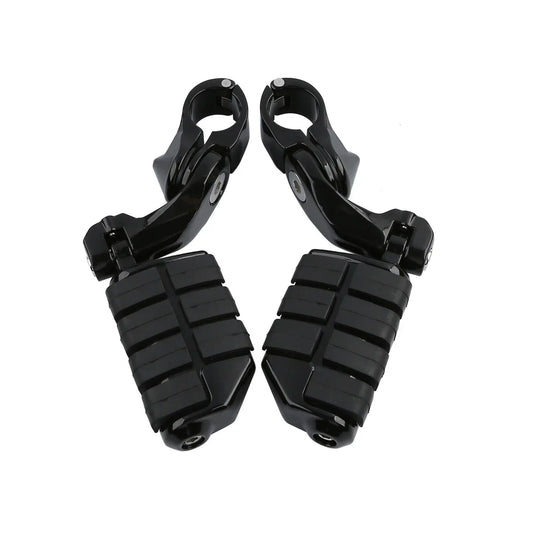 1.25" Adjustable Highway Short Angled Foot Pegs for Harley