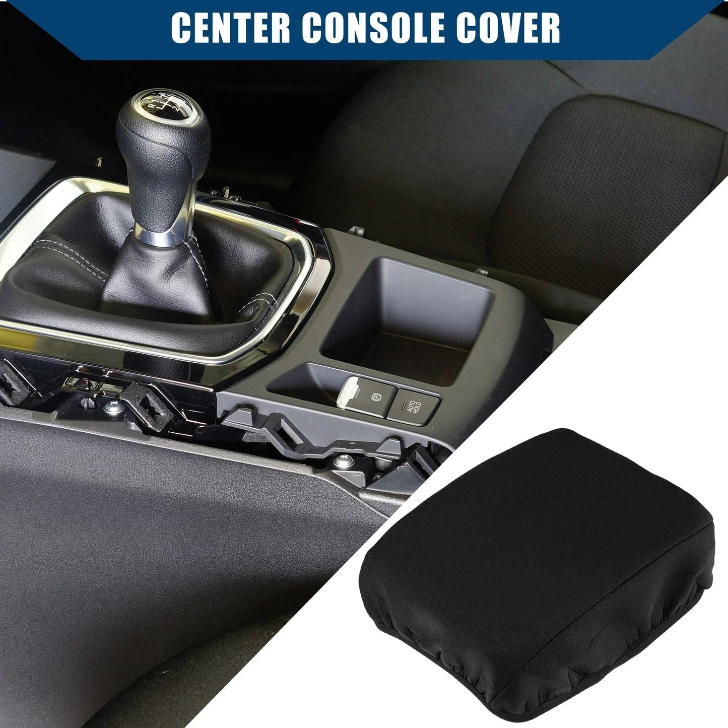 Center Console Armrest Cover for Honda CR-V 2017-2022 Neoprene Black