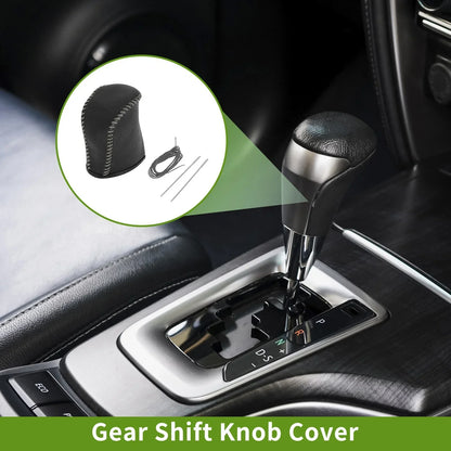Car Gear Shift Knob Cover for Lexus NX300 2014-2021 - Pebbled Black Grey