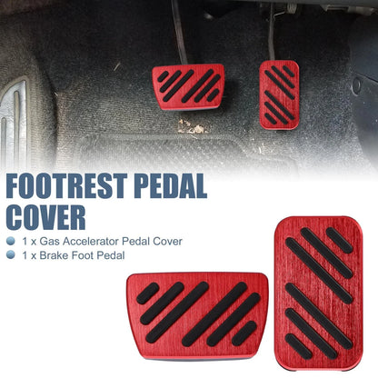 2 x Gas Accelerator Pedal Covers for Honda Accord (2013-2022) Red
