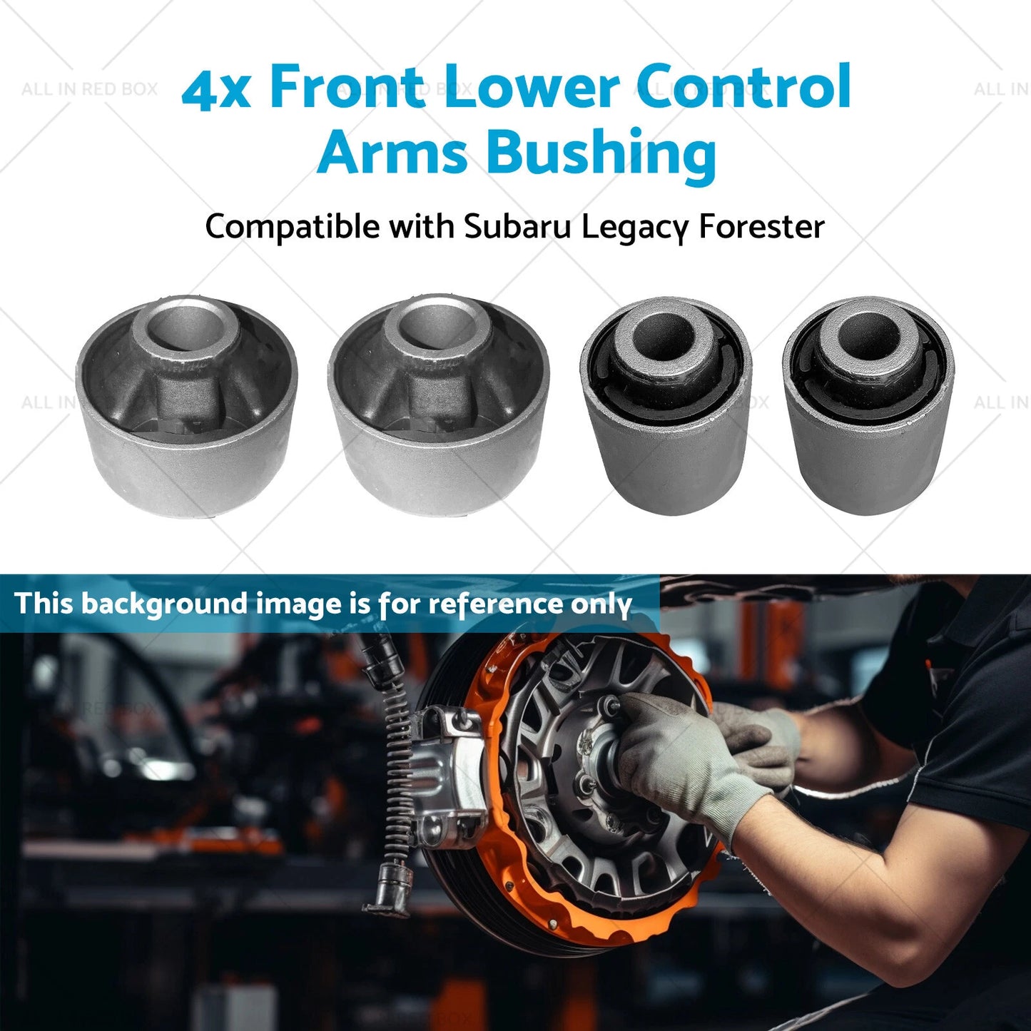 4 x Front Lower Control Arm Bushings for Subaru Forester, Legacy (03-17)