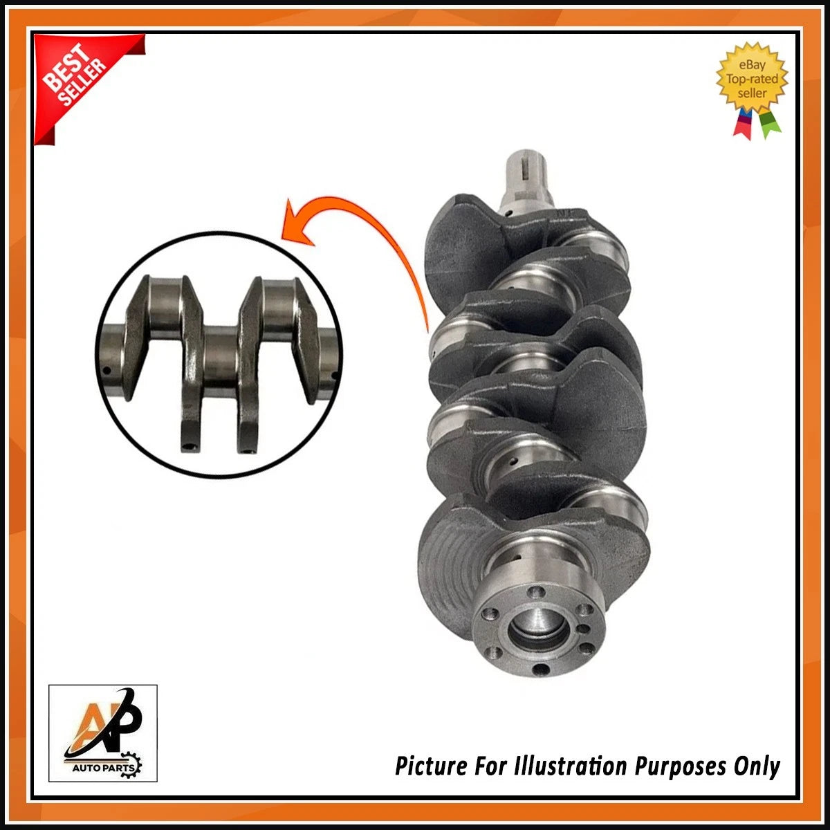 Crankshaft Main and Big End Bearings for Mitsubishi 2.5 4D56 Diesel ()
