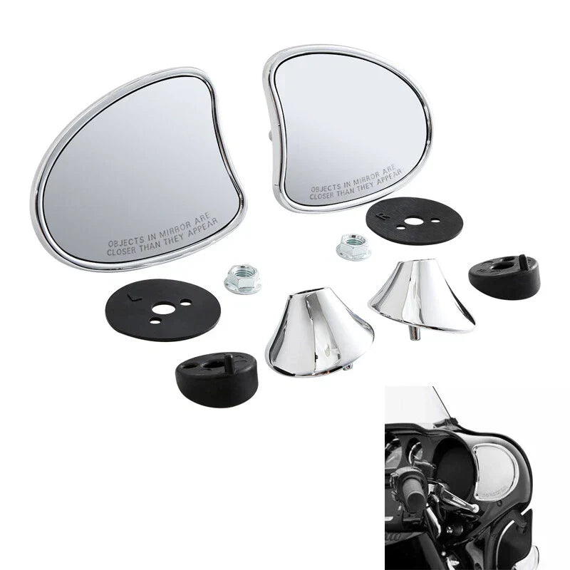 Inner Fairing Rear-View Mirrors for Harley Electra Street Tri Glide (2014-2023)