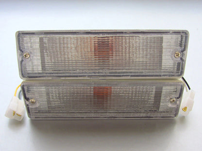 Clear Bumper Bar Indicator Lights for Nissan Navara D21 (1986-1997)