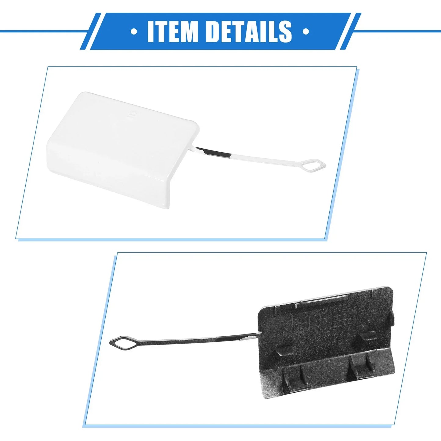 Tow Hook Eye Hole Cover for Mercedes-Benz E-Class (2017-2023) - White Cap