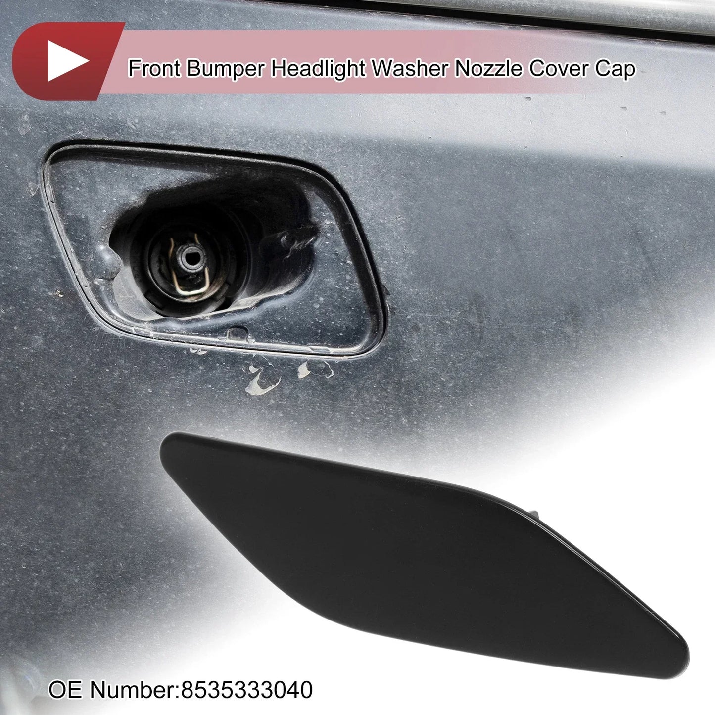 Front Right Washer Nozzle Cover for Lexus ES300h (2019-2022) Unpainted 1 x