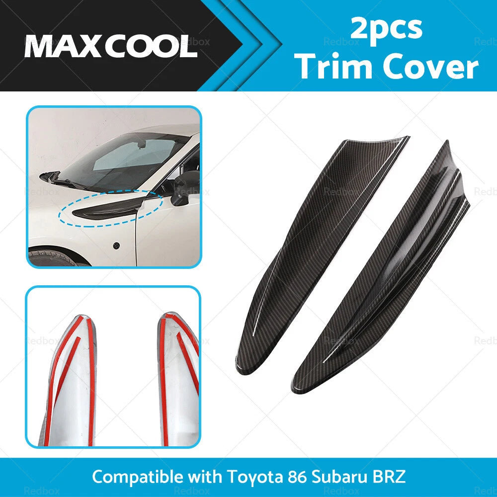Carbon Fiber Side Fender Fin Vent Trim for Subaru BRZ, Toyota 86 (2013-2021)