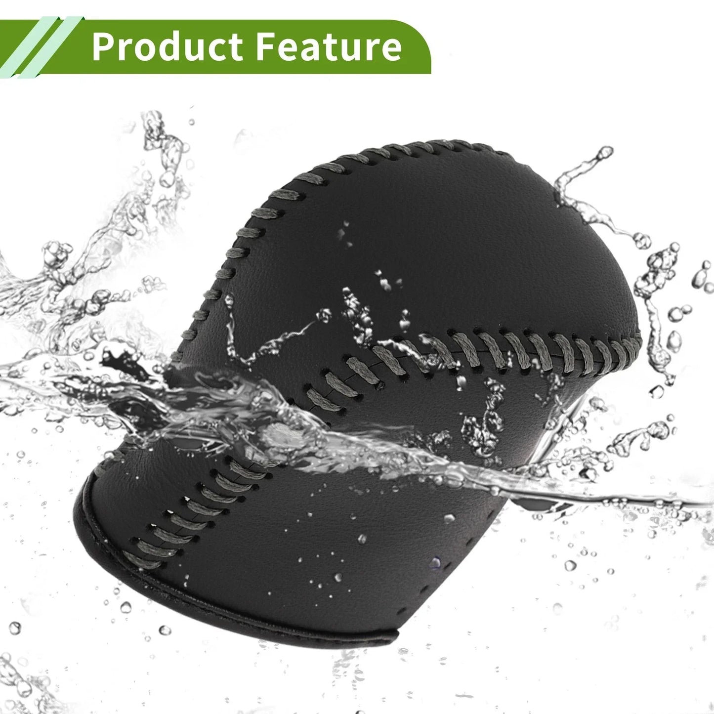 Lexus NX300 Gear Shift Knob Cover 2014-2021 Black Grey Faux Leather