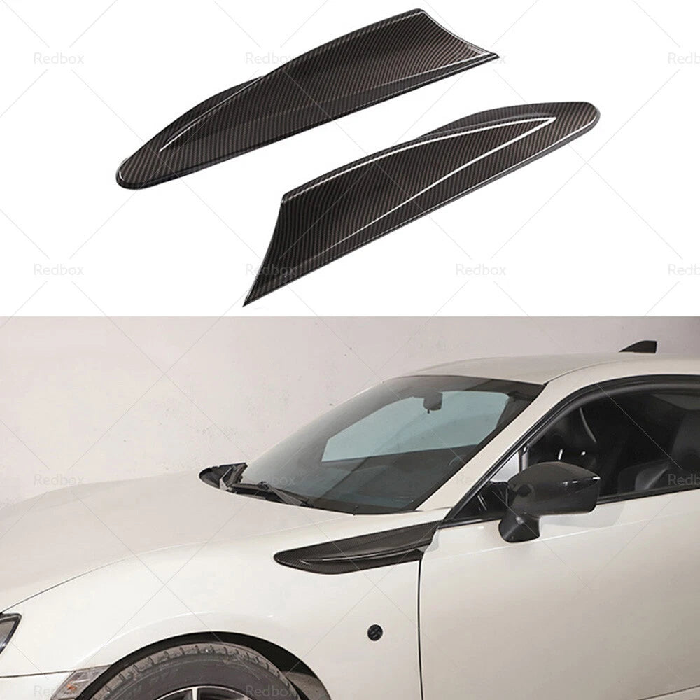 Carbon Fiber Side Fender Fin Vent Trim for Subaru BRZ, Toyota 86 (2013-2021)