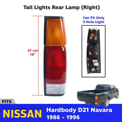 Tail Light Rear Lamp No Bulb Right Fits Nissan Navara D21 UTE Truck 1986-96 DE