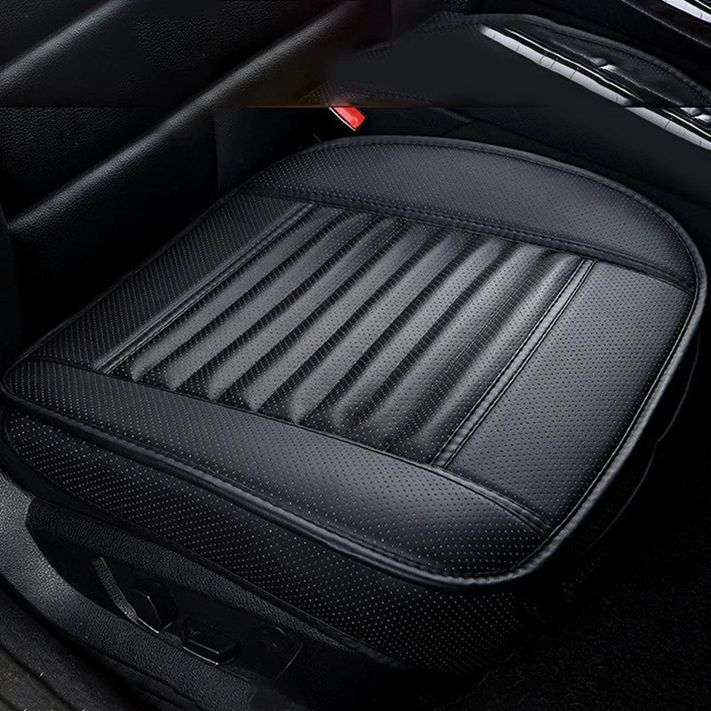 Breathable Full Surround Front Seat Cover for Car PU - Universal Fit ()
