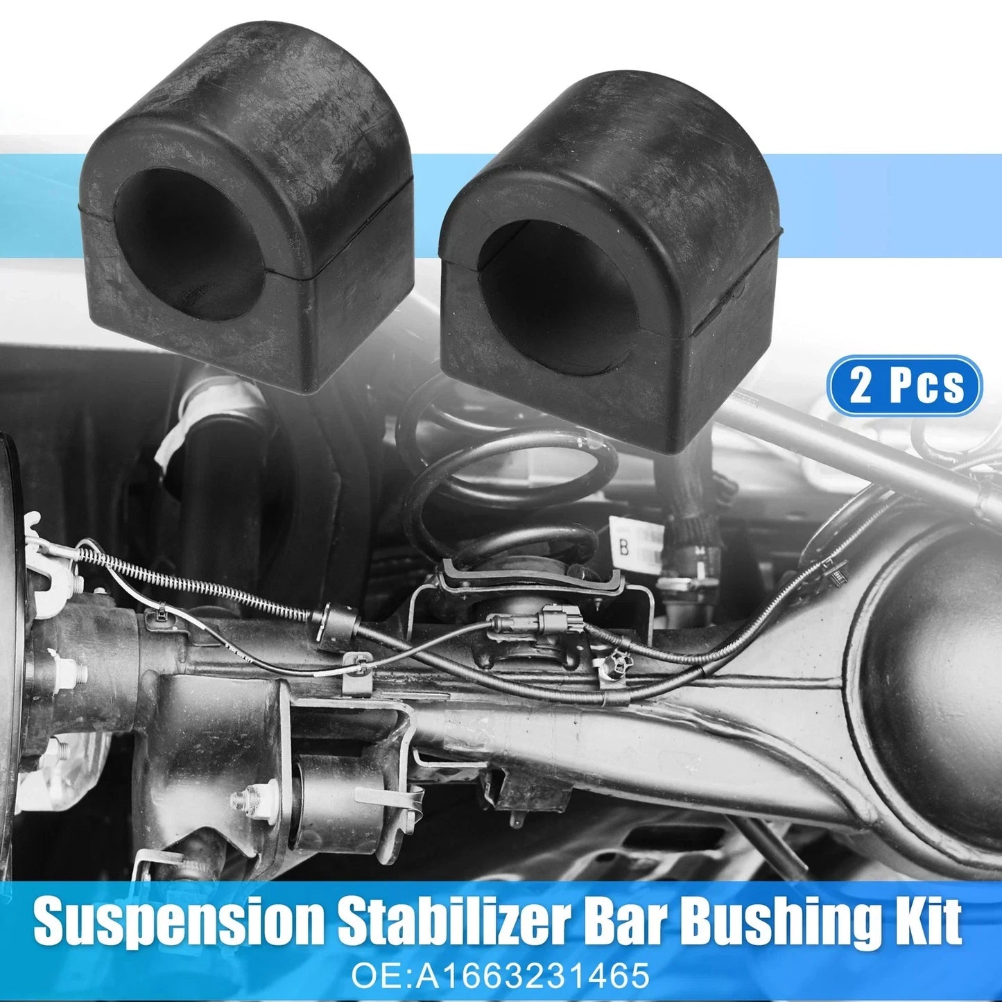 2 x Car Suspension Stabilizer Bar Bushings for Mercedes-Benz (A1663231465)