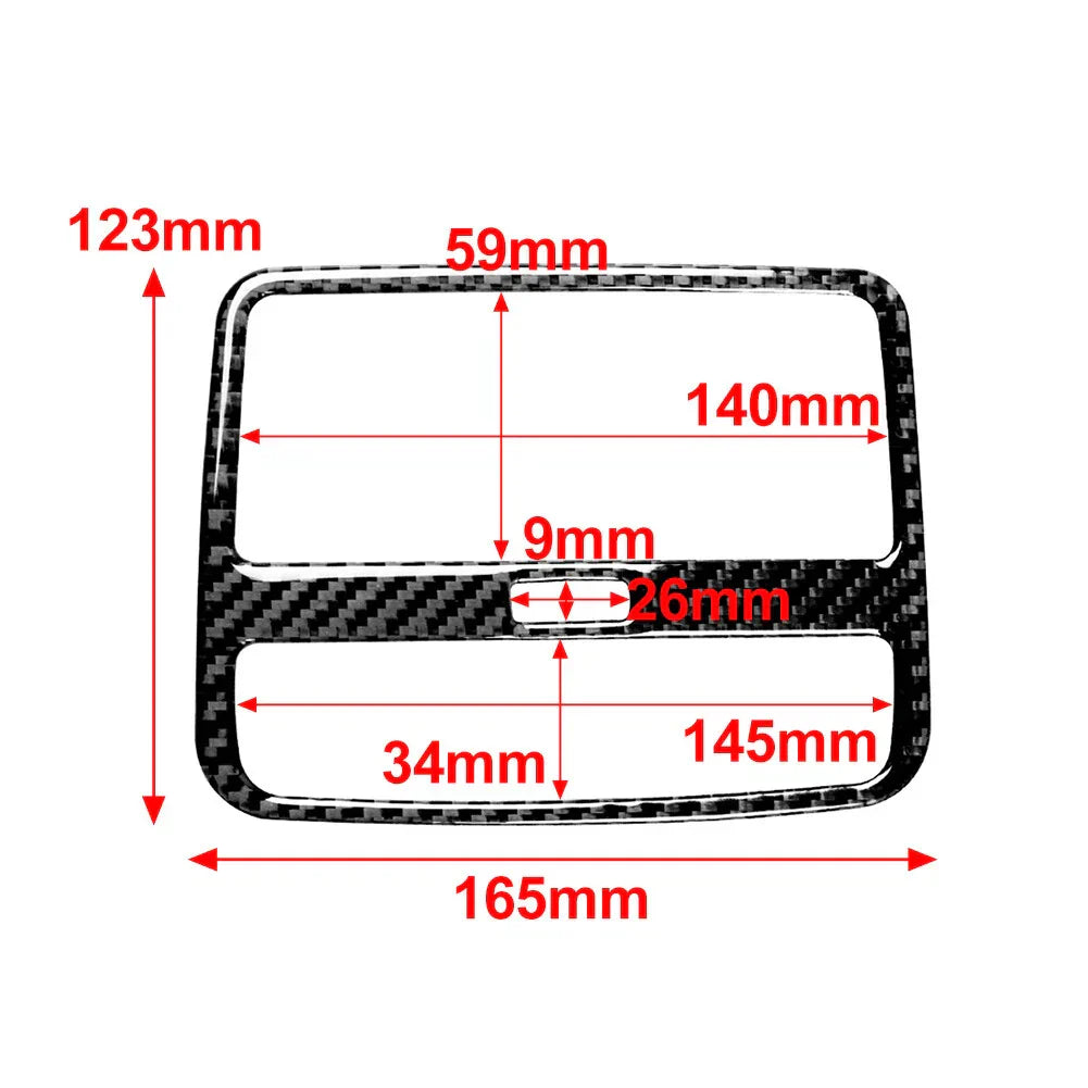 Carbon Fiber Rear Air Vent Outlet Cover Trim for Audi A4 A5 S4 S5 RS4 (2009-2023)