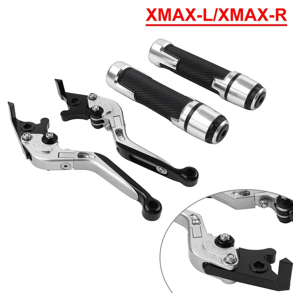 Folding Extendable Brake Clutch Lever Grip Set for Yamaha XMAX 250 300 (2017-2023)