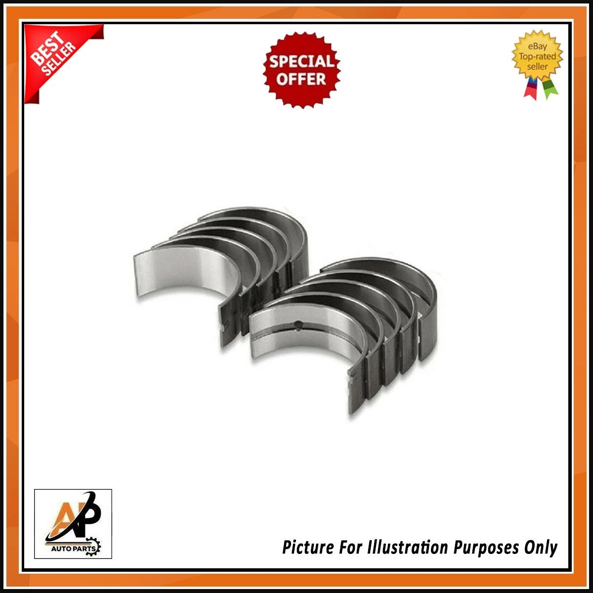 Crankshaft Bearings Set for BMW 335i 435i 535i 740Li 3.0L N55 (2009–2018)