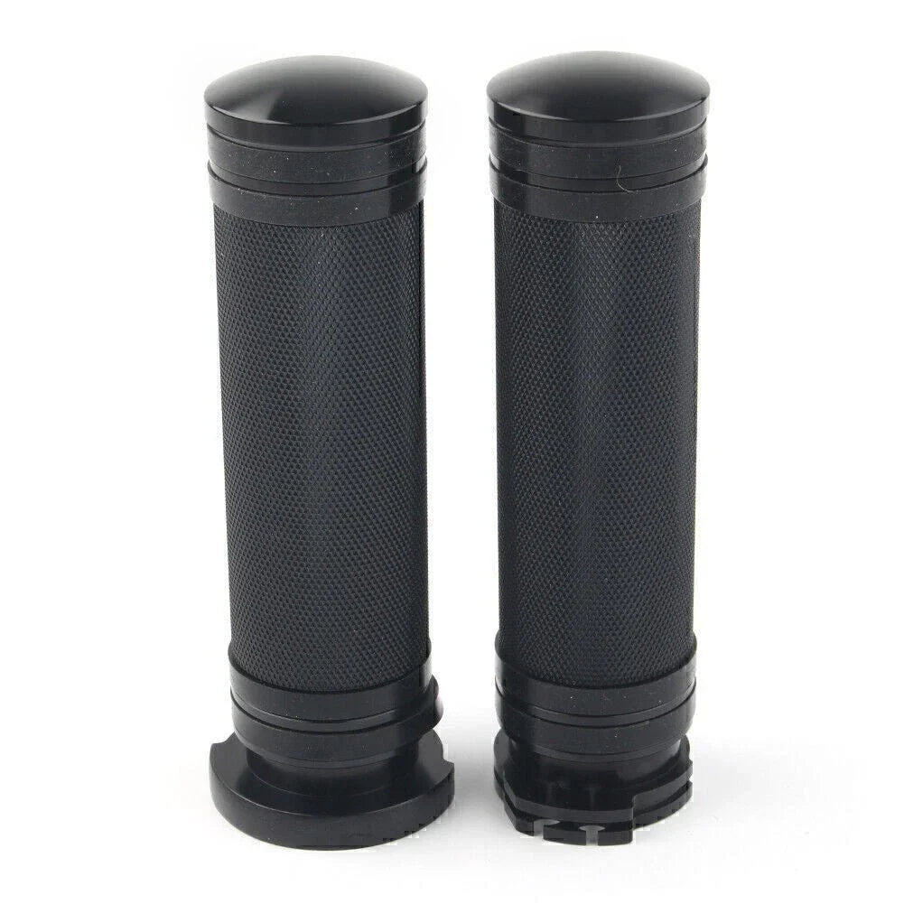 Black Handlebar Handgrip for Harley Sportster Dyna Softail Touring