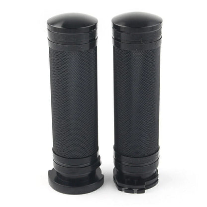 Black Handlebar Handgrip for Harley Sportster Dyna Softail Touring