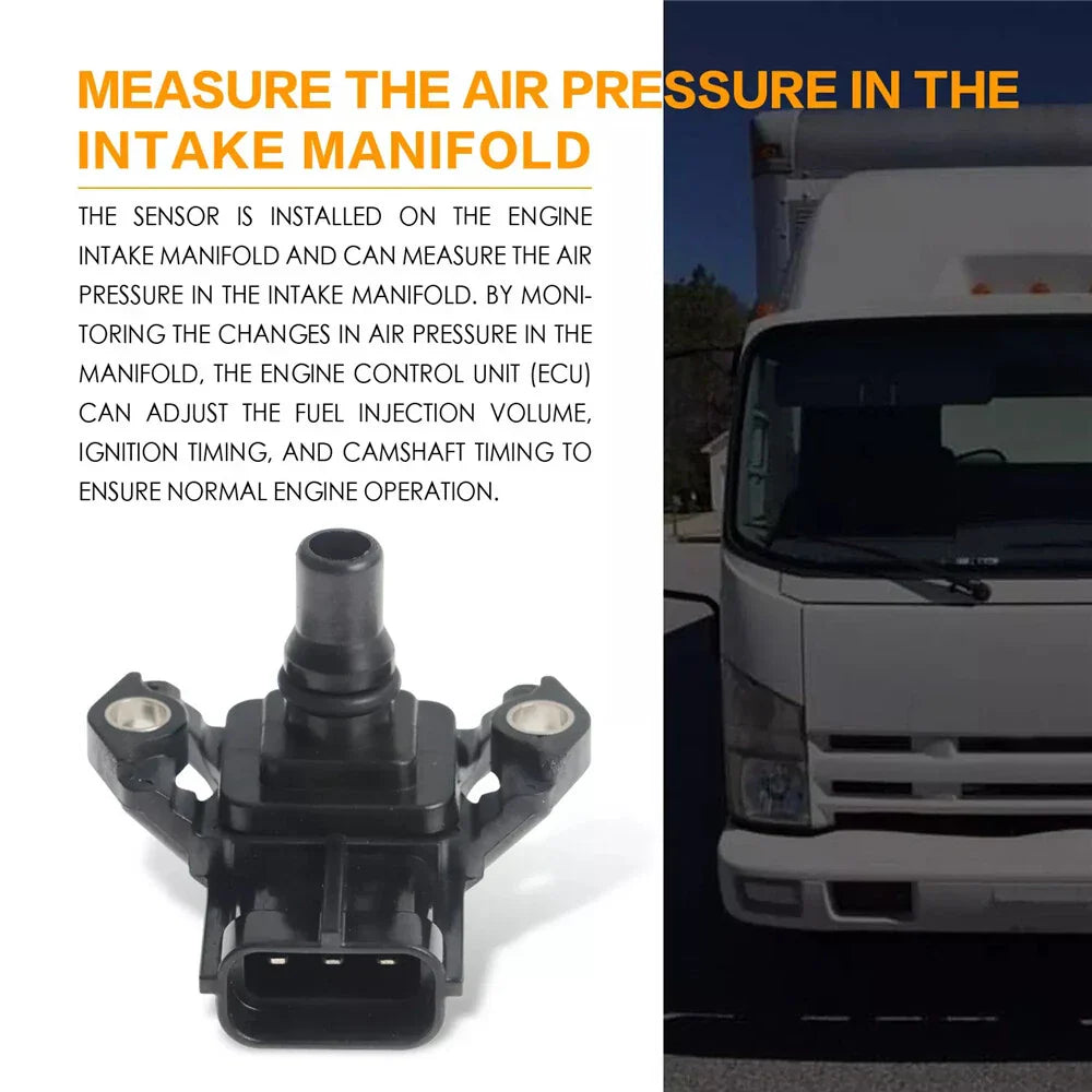 MAP Sensor for Isuzu NRR NQR NPR-HD GMC W4500 W5500 (2004-2023)