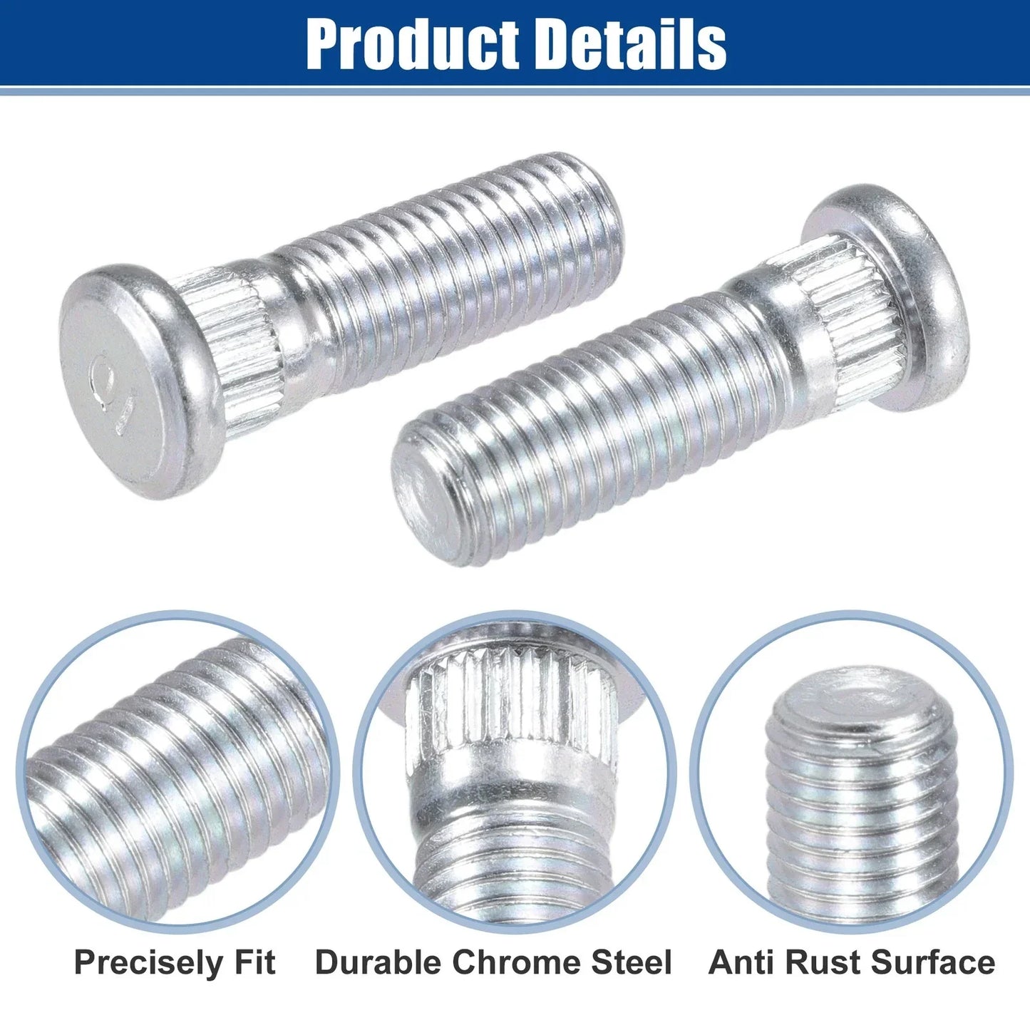 10 x M12x1.5 Wheel Lug Studs for Honda Accord CR-V (2003-2023)