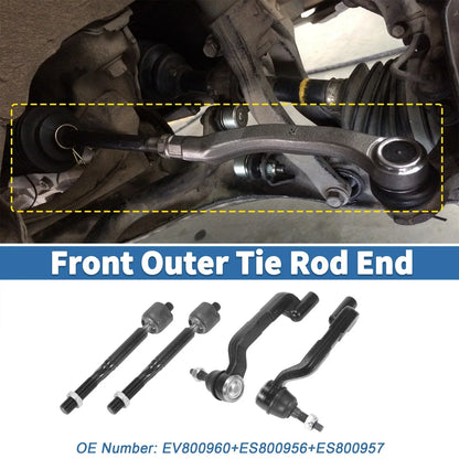 4 x Front Inner Outer Tie Rod End Links for Chrysler 300 & Dodge Charger