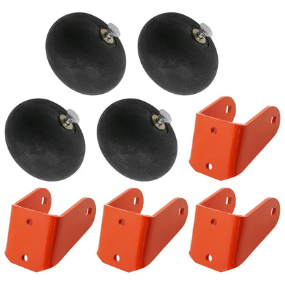 Deck Anti Scalp Wheel Rollers and Brackets Replacement for Scag SCZ48V (2020–2022)