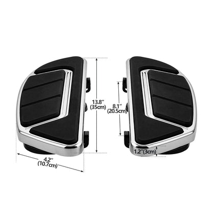 Chrome Driver Floorboards Footboards Bracket for Harley Road Glide (2014-2024)