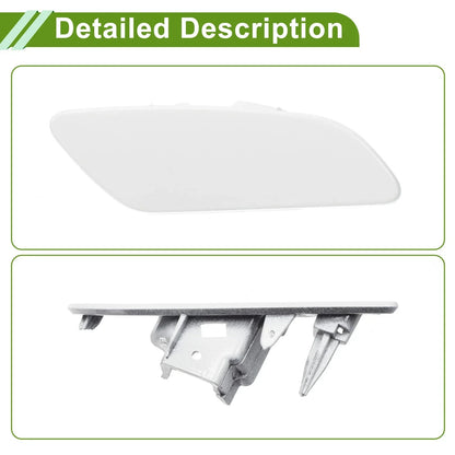 Washer Nozzle Cover Cap for Porsche Panamera 2017-2021 (2 x White)
