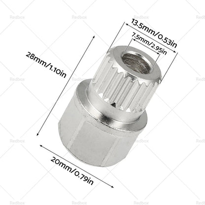Hollow Anti-Theft Wheel Lock Lug Nut Key for BMW (2020-2023)