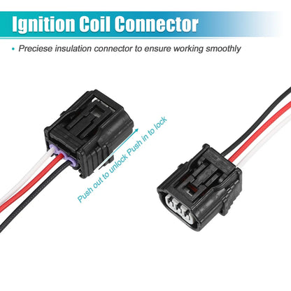 4pcs Ignition Coil Connectors for Honda CR-V 2015-2019 2.4L Gas