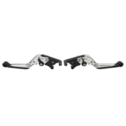 CNC Silver Extendable Brake Clutch Levers for Kawasaki Ninja 125 250 (2018-2023)