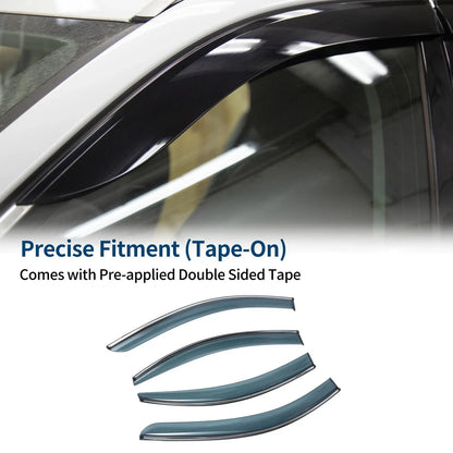 Car Window Deflectors for Hyundai Accent Sedan (2006-2010) - Side Vent Visors