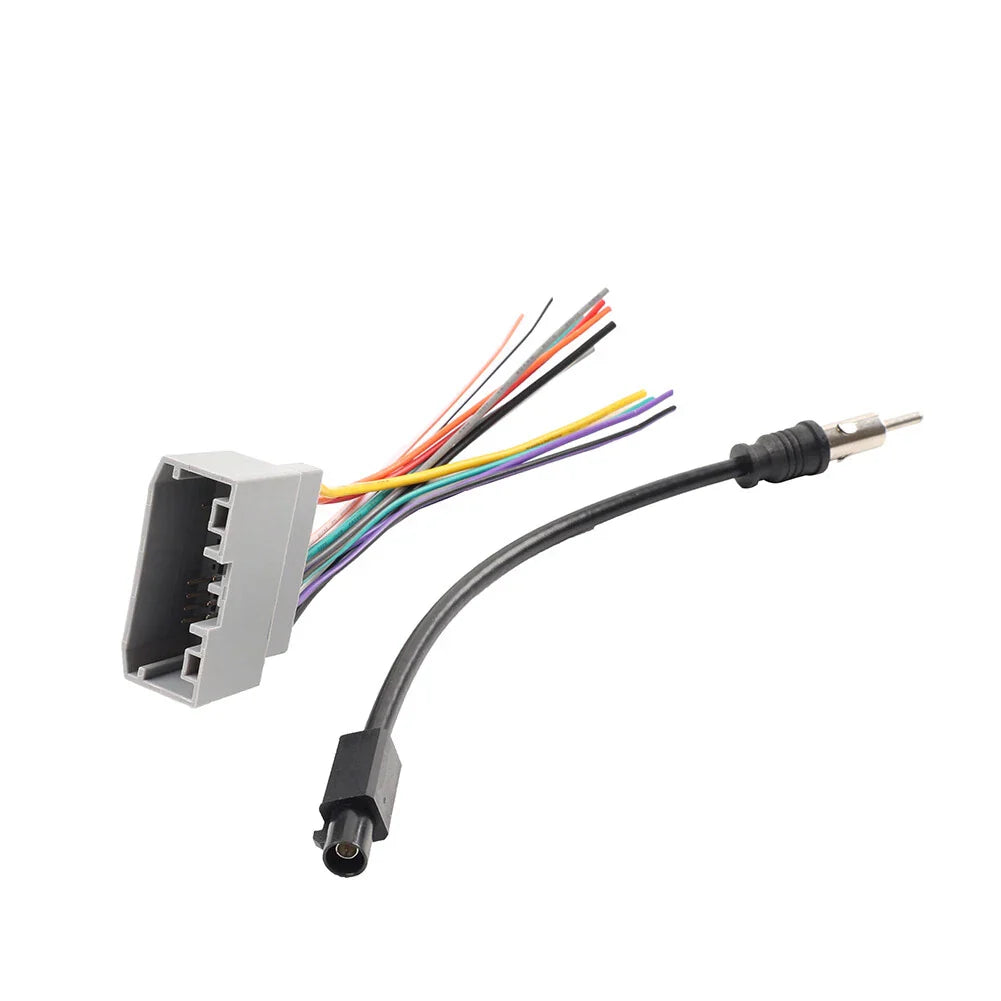 Car Stereo Radio Cable Adapter Wire Harness Antenna for Jeep Dodge (2007-2018)